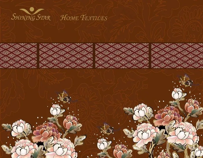 欧式复古家纺包装平面图图片