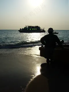 三亚日落海滩图片 三亚日落海滩图片
