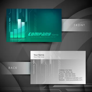 高档大气精致简洁名片设计模板