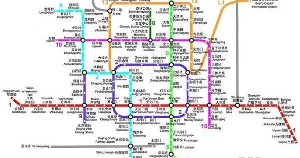 北京地铁矢量图