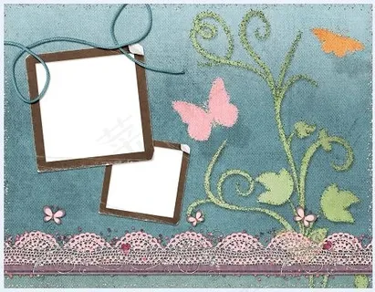 拼贴式样的可爱相框-14