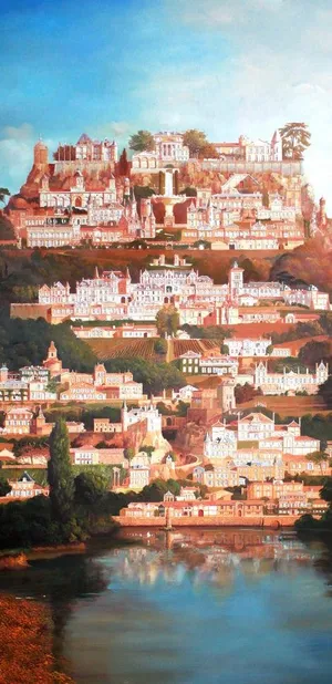 五大名庄油画图图片 五大名庄油画图图片