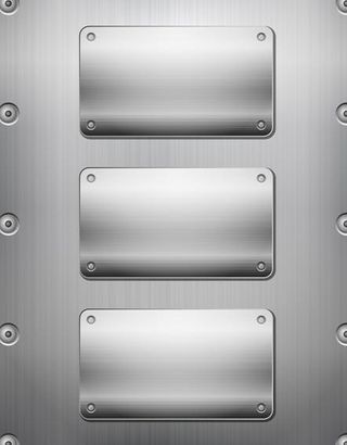 粗糙的金属按钮矢量图形