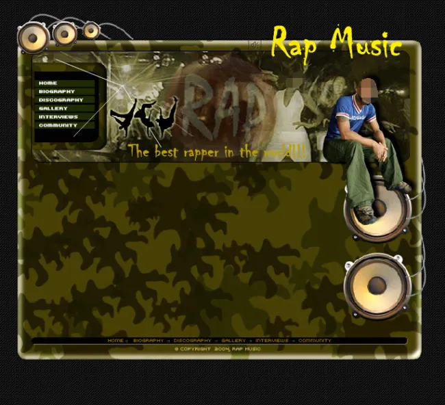 个性音乐网站flash网站模板