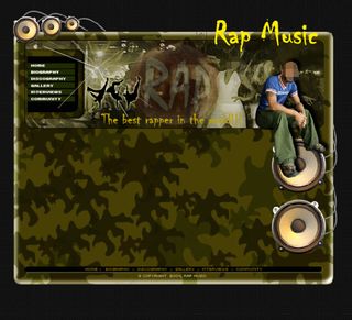 个性音乐网站flash网站模板