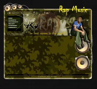 个性音乐网站flash网站模板