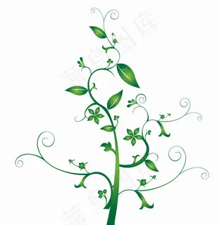 免费摘要花卉图案