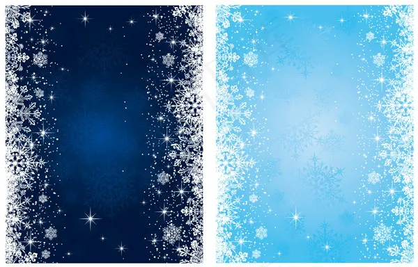 蓝色雪花背景——矢量素材eps,ai矢量模版下载