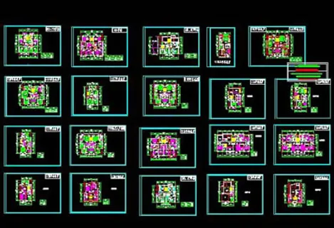 20种户型图(多层住宅)CAD详图...