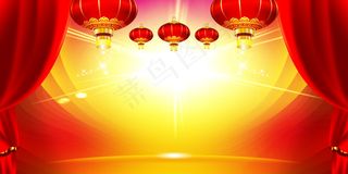企业年会背景新年晚会舞台背景模板