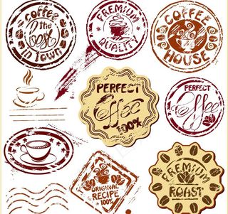咖啡标签图片