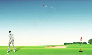 高尔夫背景板