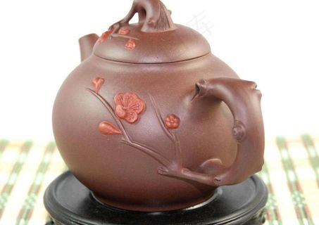 梅花 紫砂壶图片