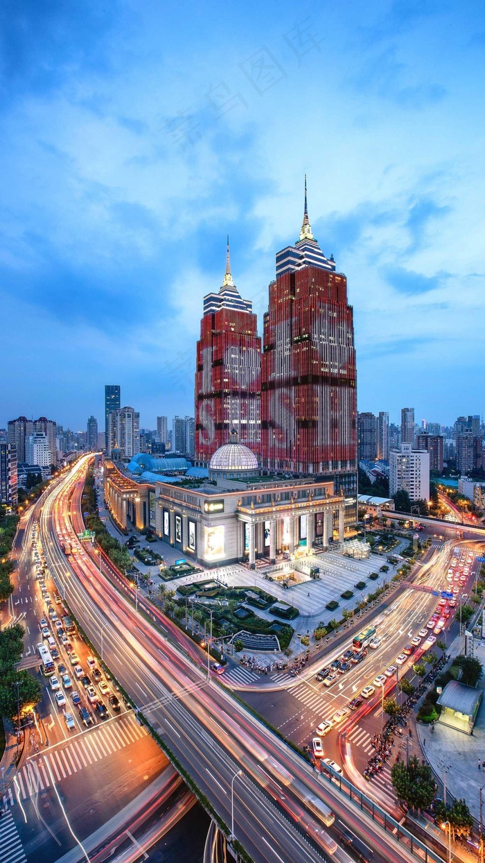 城市延时拍摄高清摄影图片