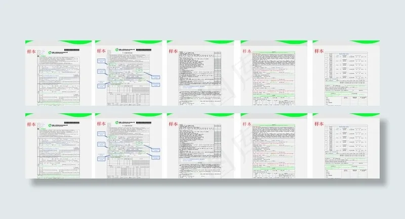 中国人寿单证样本图片cdr矢量模版下载