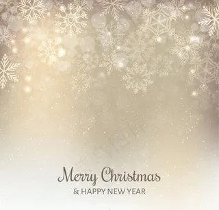 圣诞银雪花背景