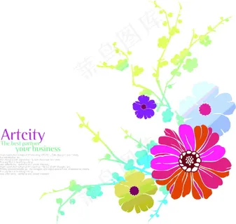 春季花卉背景素材 春季花卉背景素材