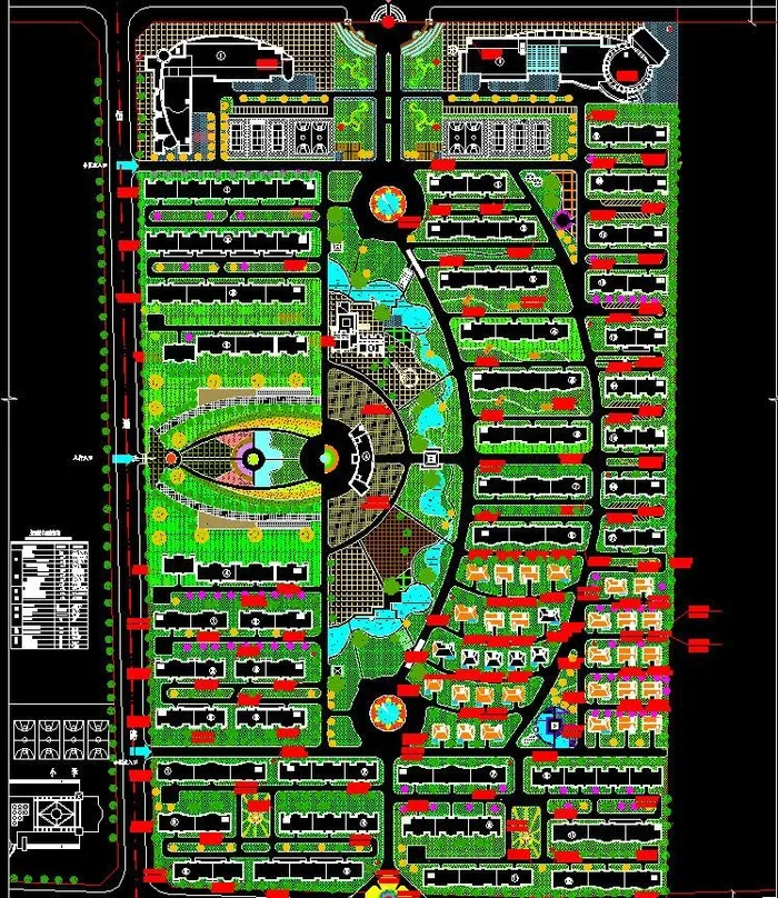 小区规划 花园住宅小区总平面图