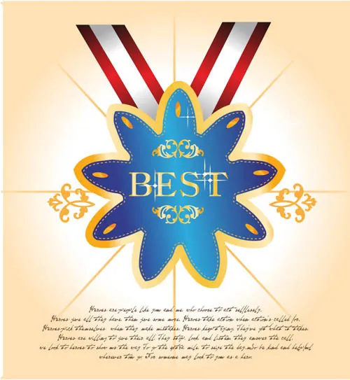 创意徽章花纹标签矢量图 AIai矢量模版下载