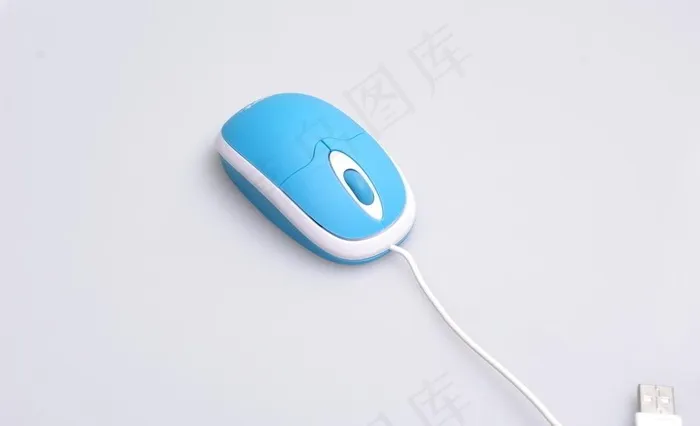 蓝色小鼠标图片