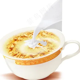 杯子麦片图片