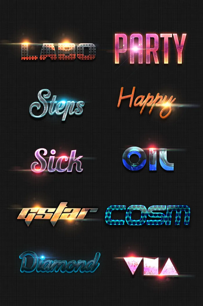 炫光字体模板下载(1026X1544(DPI:150))psd模版下载