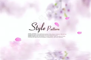 樱花花瓣背景素材