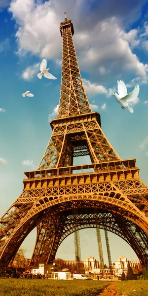 埃菲尔铁塔玄关背景墙