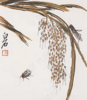 水彩国画图片