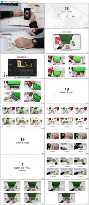 2017年实拍手机手表合成动画AE...