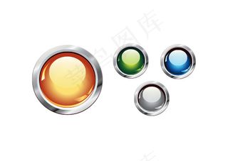矢量质感水晶按钮