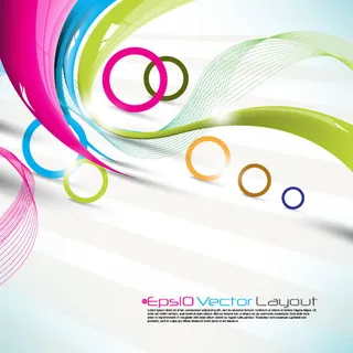 动感光晕背景02——矢量素材