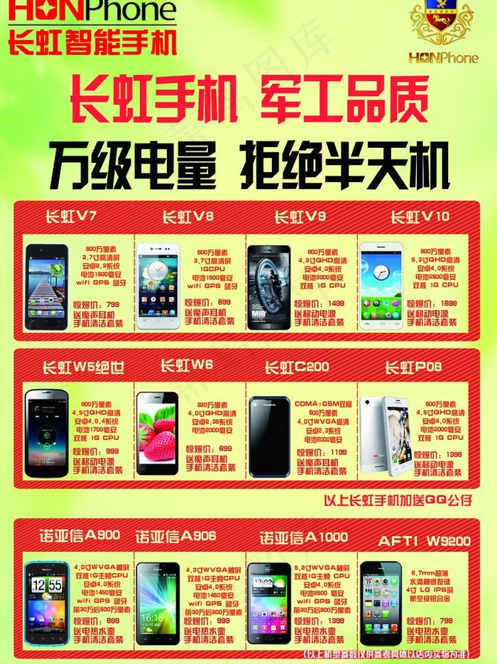 电信手机单页图片(2480X3508(DPI:300))psd模版下载