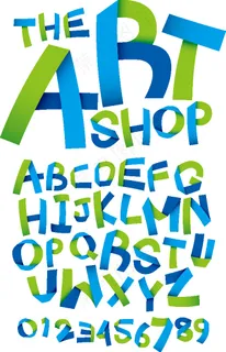 英文字母矢量素材