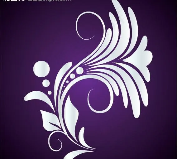 欧式曲线花纹图片ai矢量模版下载