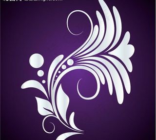 欧式曲线花纹图片