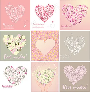 心形图案背景设计