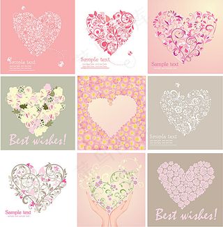 心形图案背景设计