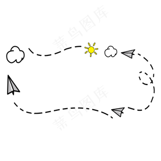 卡通可爱风格手绘边框,免抠元素
