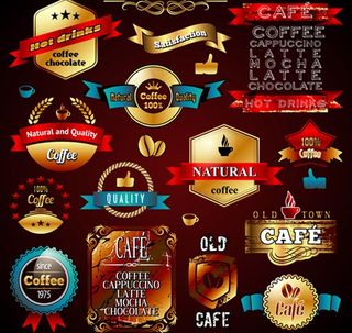 咖啡标签图片