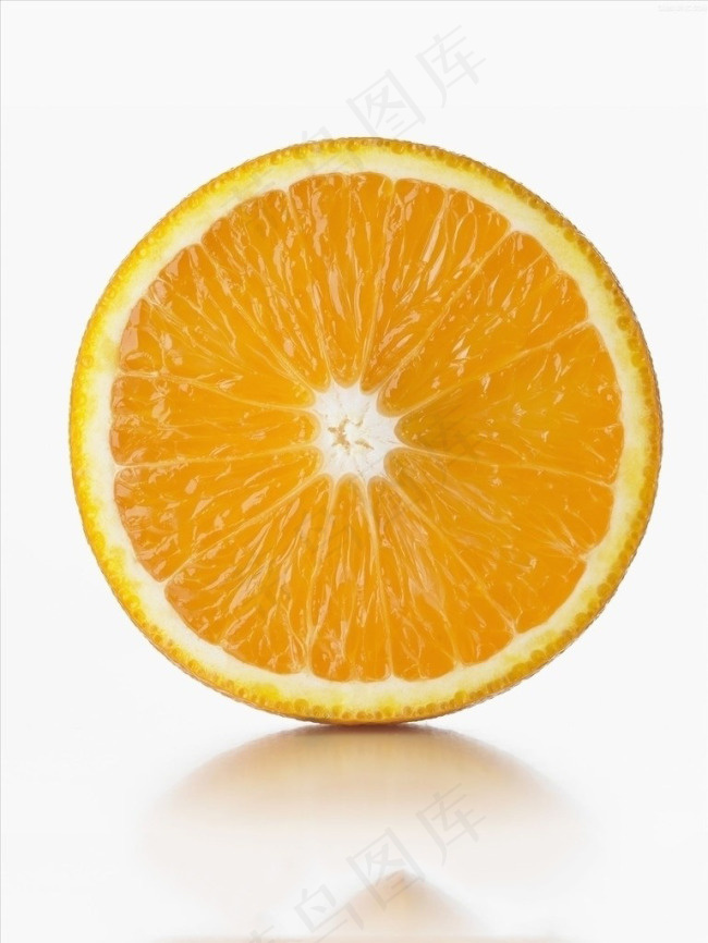 免抠切开橙子