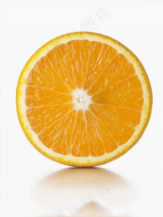 免抠切开橙子