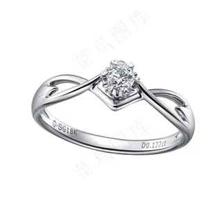 珠宝摄影 白狐戒指 女款图片