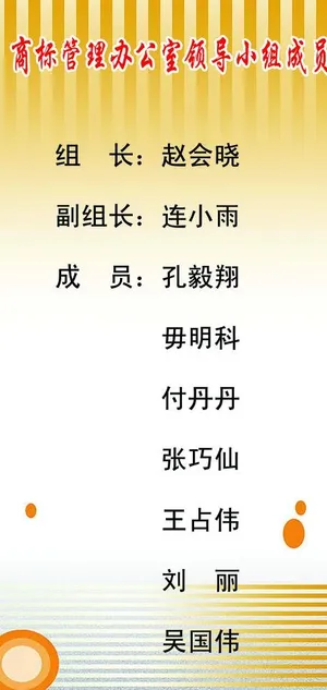 商标管理办公室领导小组图片