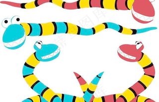 可爱卡通玩具蛇图片