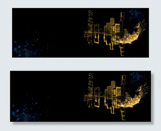 大气高端黑金房地产广告banner大气高端黑金房地产广告ba