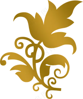 金色边框线条底纹png透明背景免扣...