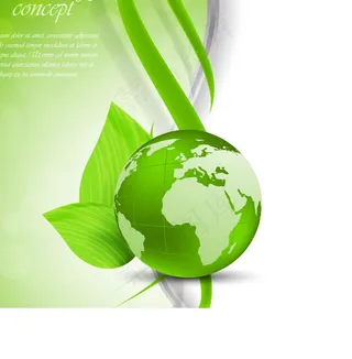 绿叶绿色背景图片