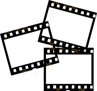 电影胶片边框png透明背景免扣素材