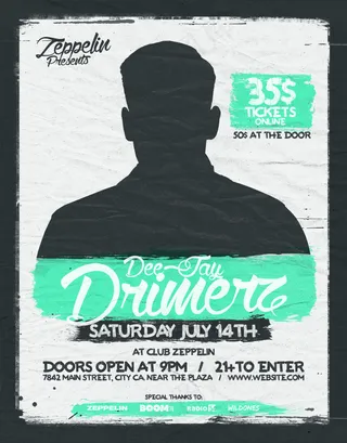 纯英文酷炫创意海报ＰＳＤ